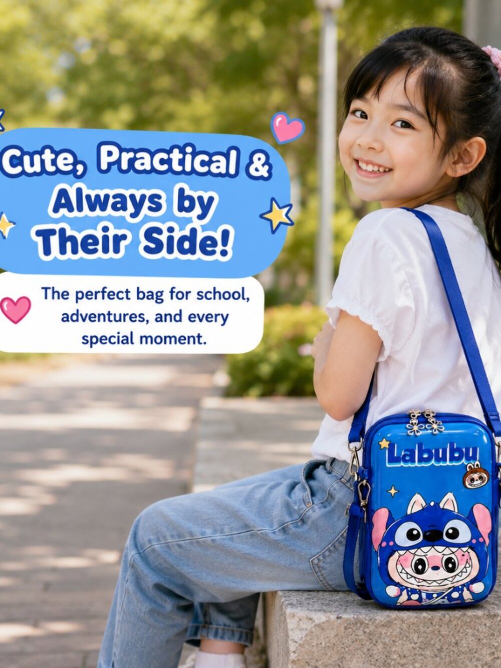 Kawaii Style Small Shoulder Bag – Blue